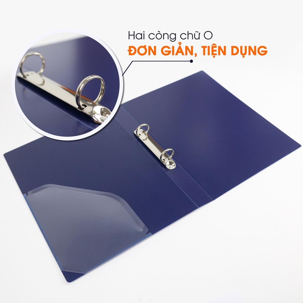 Bìa Còng O2 Switch OFF AO+, Nhựa PP/ A4, 2 Nhẫn O