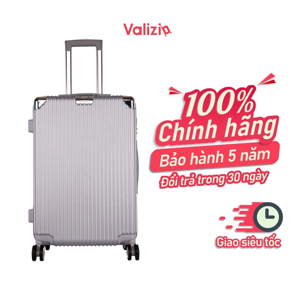 VALIZIO - Vali kéo du lịch 841 chống va đập siêu bền, tay kéo nhôm không rỉ sét size 16 và 20 inch