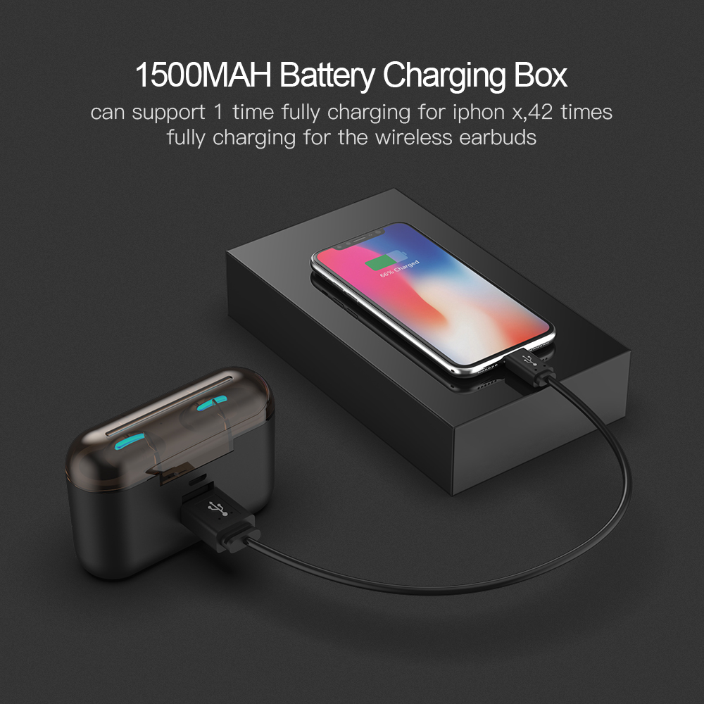 Tai Nghe BT 5.0 HBQ-Q32 Không Dây 1500mah Chống Nước IPX5