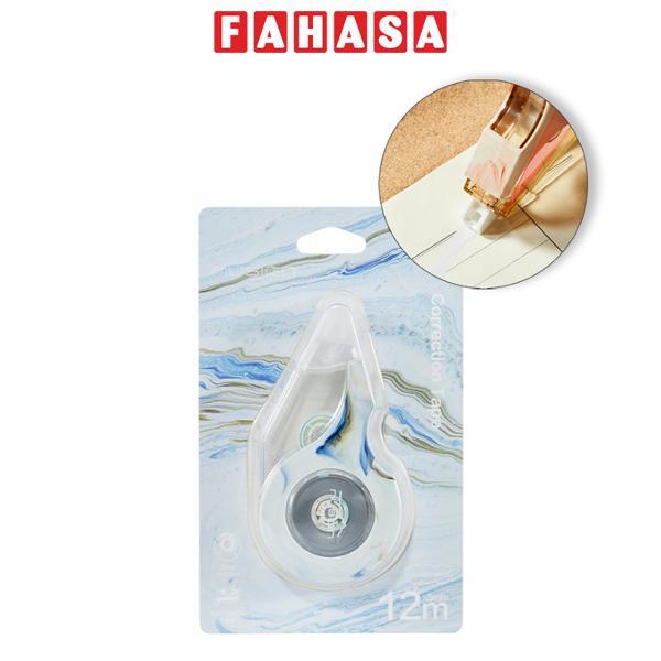 Băng Xóa Kéo Nusign - 5 mm x 12 m - Deli NS157C - Màu Xanh Dương