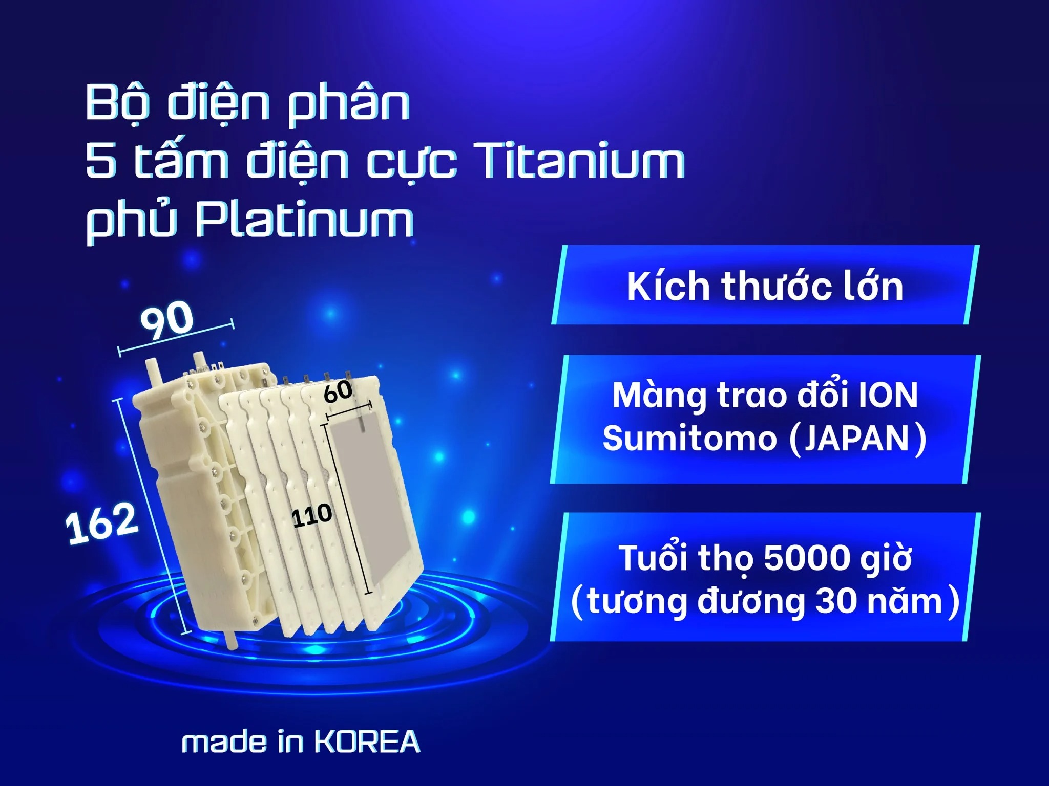 Máy Lọc Nước Ion Kiềm Nóng Lạnh ROBOT UHC-6511 - Hàng chính hãng