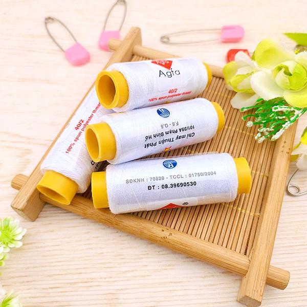 Combo 4 cuộn chỉ trắng giá rẻ thông dụng