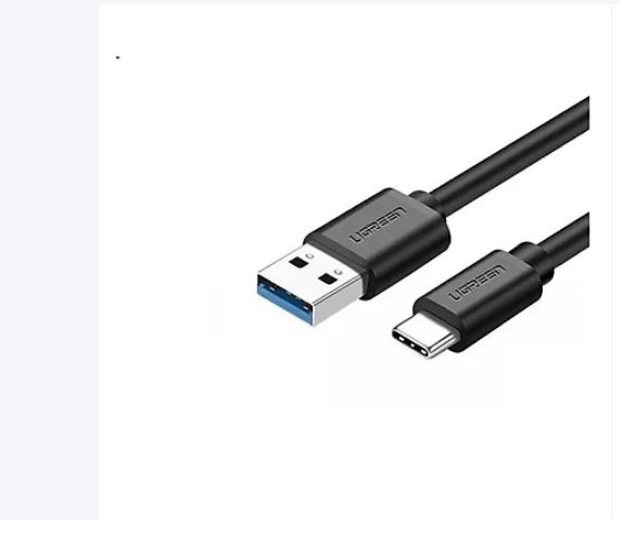 Cáp USB A ra Micro + Type C màu đen dây bện dù đầu bọc nhôm US177 Ugreen 30875 1m - hàng chính hãng