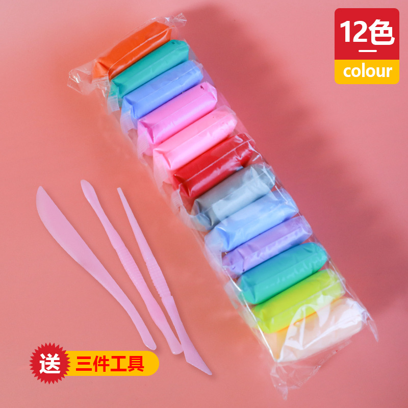 Đất sét tự khô kèm dụng cụ, đồ chơi sáng tạo cho bé.