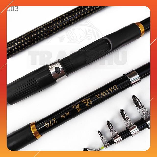 CẦN CÂU MÁY DAIWA MÀU ĐEN C03 ( rẻ vô địch )