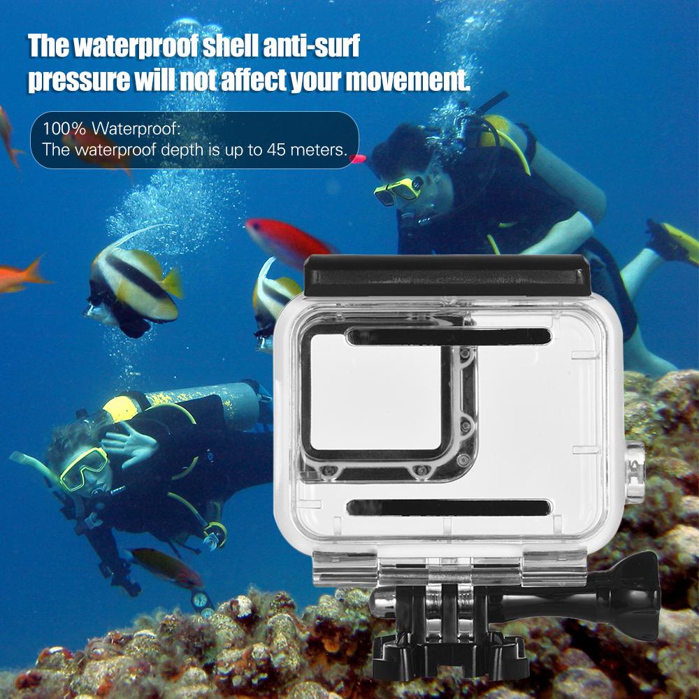 Vỏ chống thấm nước 45 mét để lặn Lướt sóng Trượt tuyết cho GoPro Hero 6/5/7