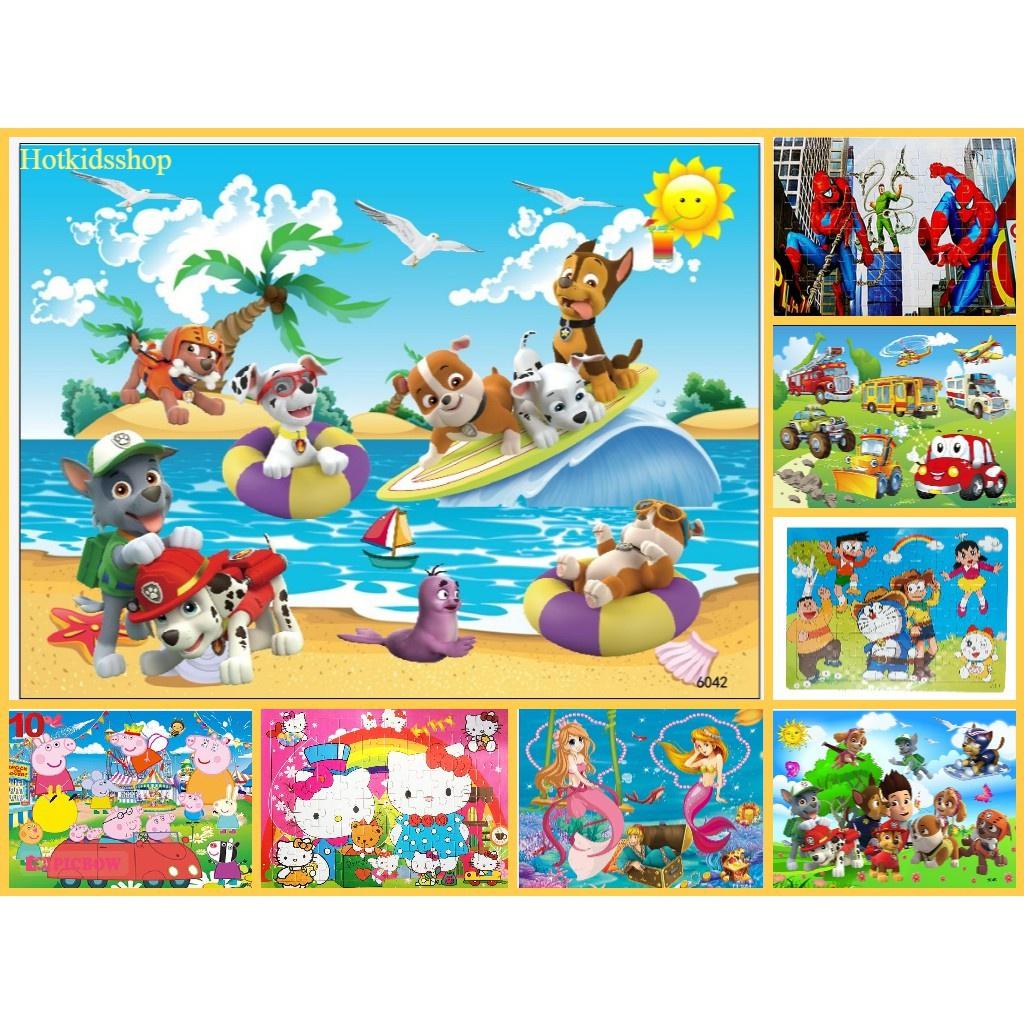 Tranh Ghép Hình Puzzle 60 mảnh gỗ giúp bé phát triển tư duy, tăng khả năng ghi nhớ (mẫu ngẫu nhiên)