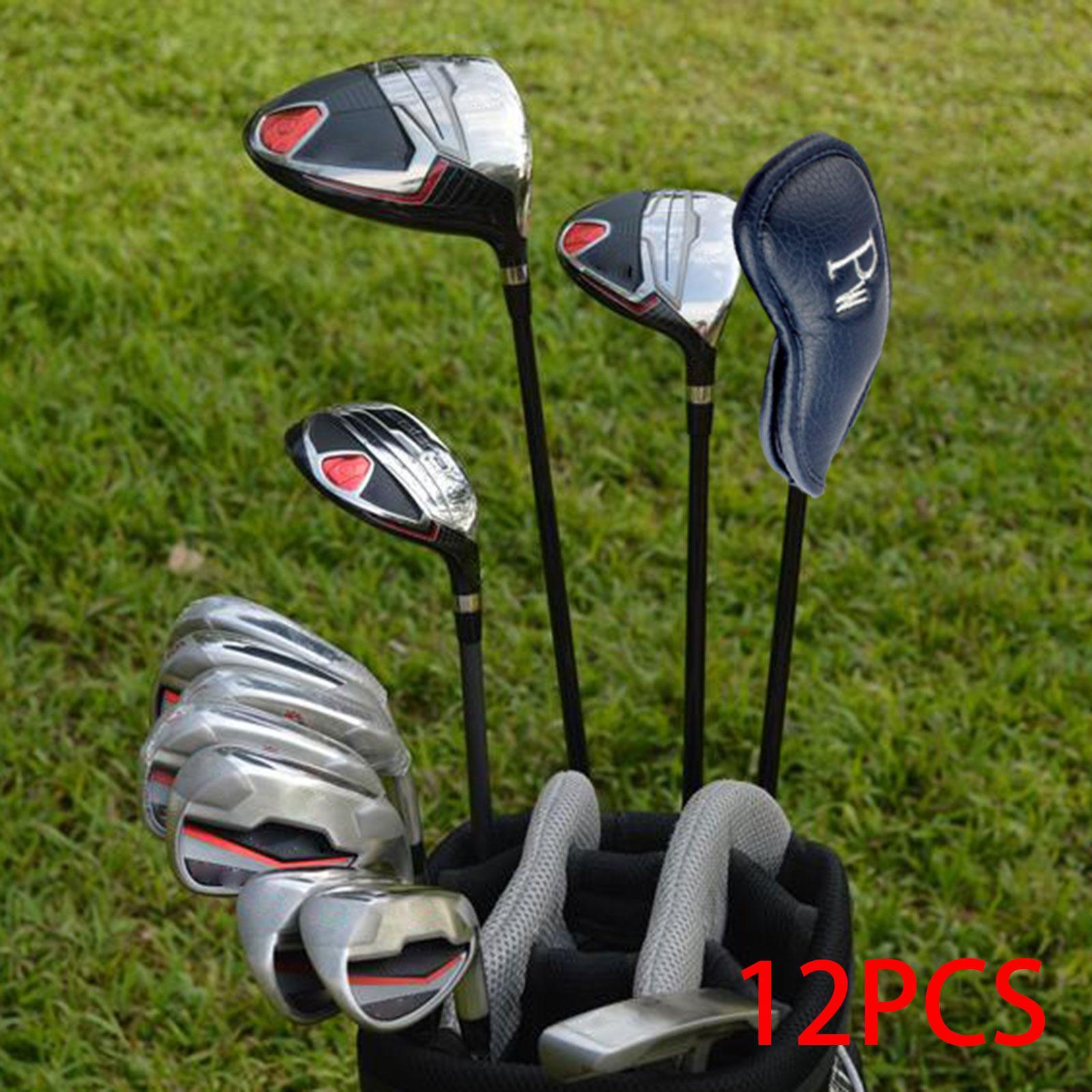 12 Pieces Golf Iron Headcover Set Golf Club Head Cover Protector Golf Accessories