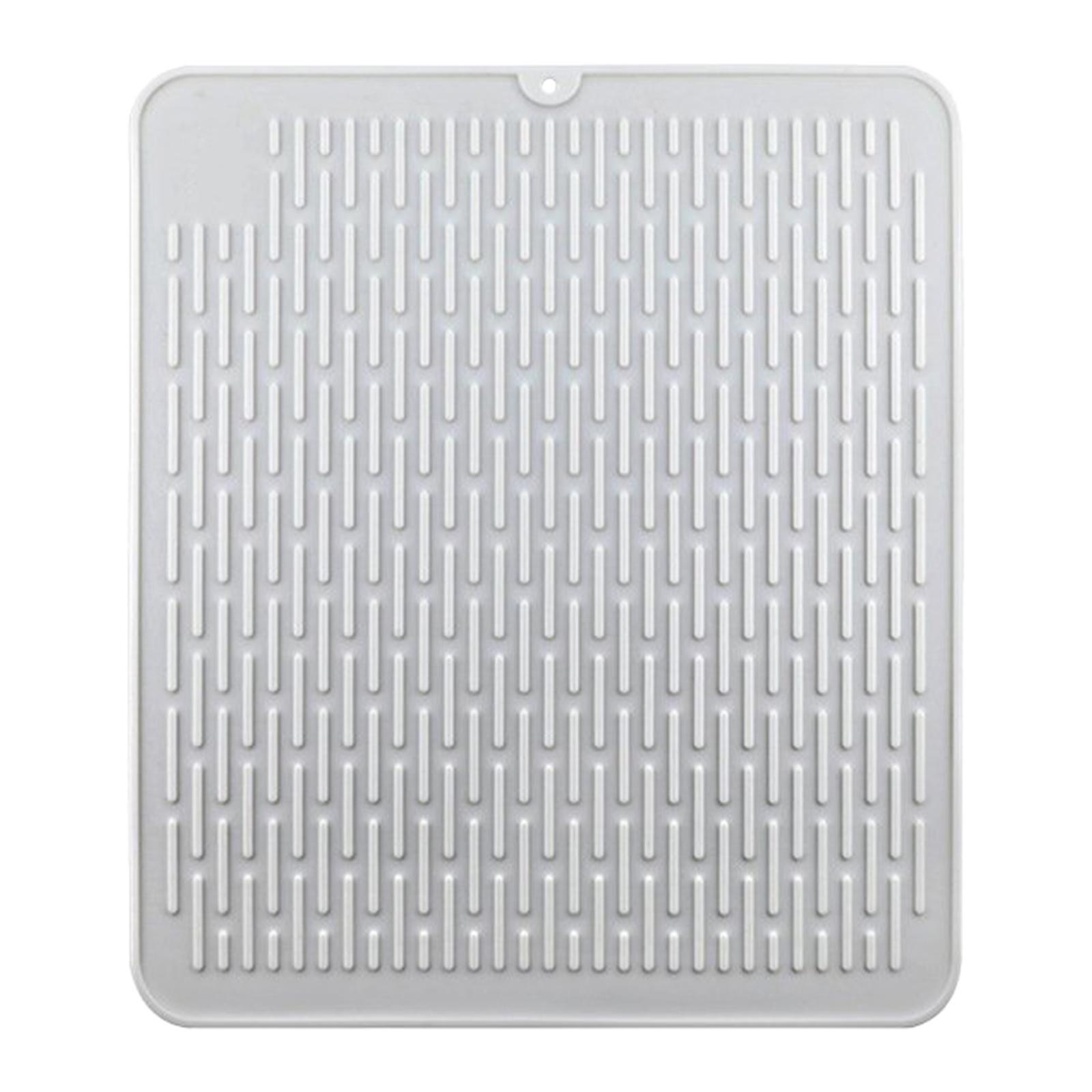 Silicone Fast Sink Drying Mat Heat Resistant 45x40cm Dish Draining Mat
