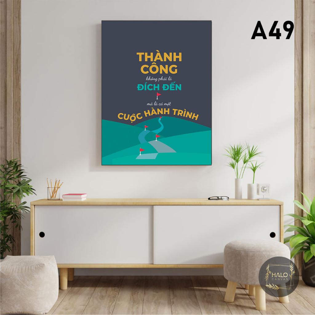 TRANH TREO TƯỜNG SLOGAN ĐỘNG LỰC SLDL208 - TRANH DÁN TƯỜNG VĂN PHÒNG LÀM VIỆC - HALO DECOR