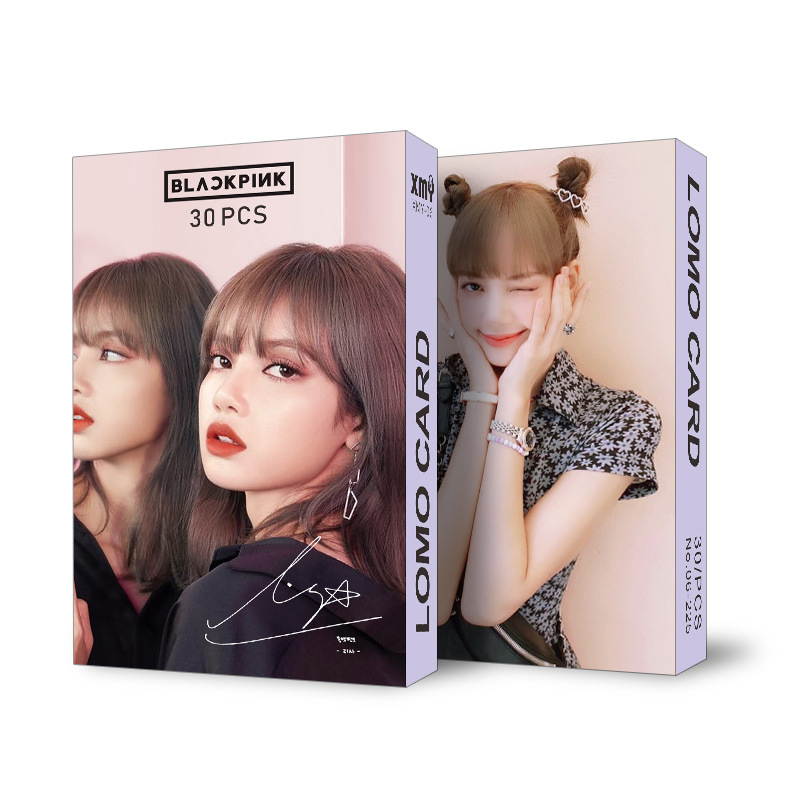 Hộp Lomo card LISA BLACK PINK