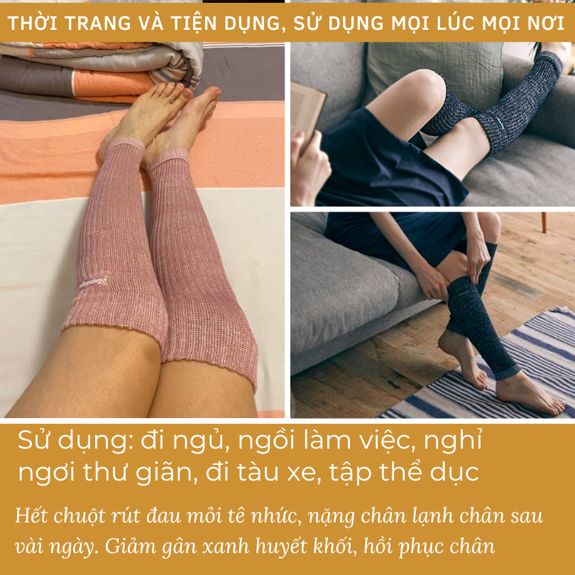 Tất nano Sleepdays Nhật cải thiện lưu thông máu, hỗ trợ phục hồi chân