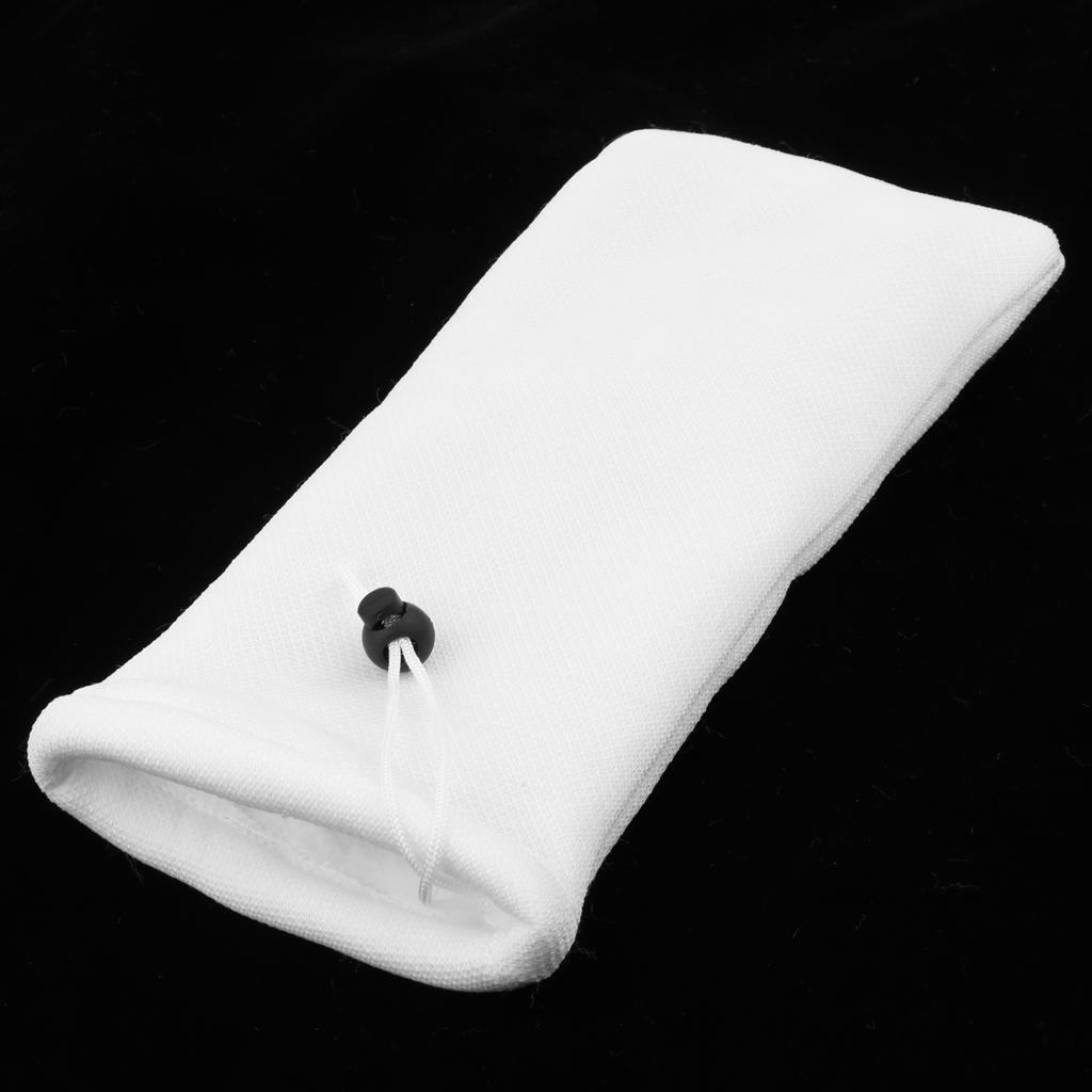 2X 2 pcs White Aquarium Tank Filter Bags Polyester Fish Tank Filter Sock Bags S