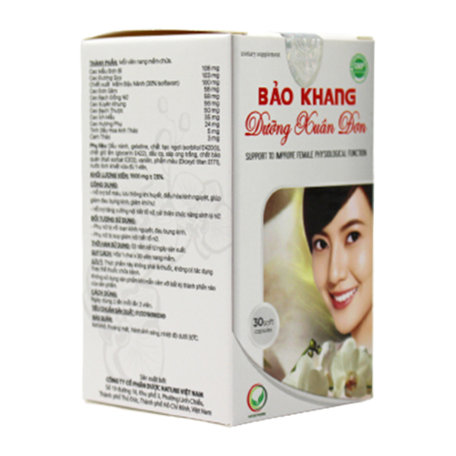 Viên uống nội tiết tố nữ Bảo Khang Dưỡng Xuân Đơn lưu thông khí huyết, điều hòa kinh nguyệt - Greenmec