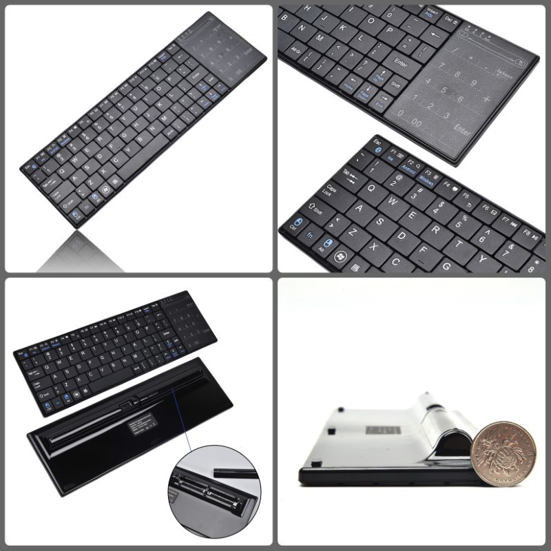 Bàn Phím siêu mini không dây K07 Tích hợp touchpad cho máy tính , laptop , điện thoại , máy tính bảng