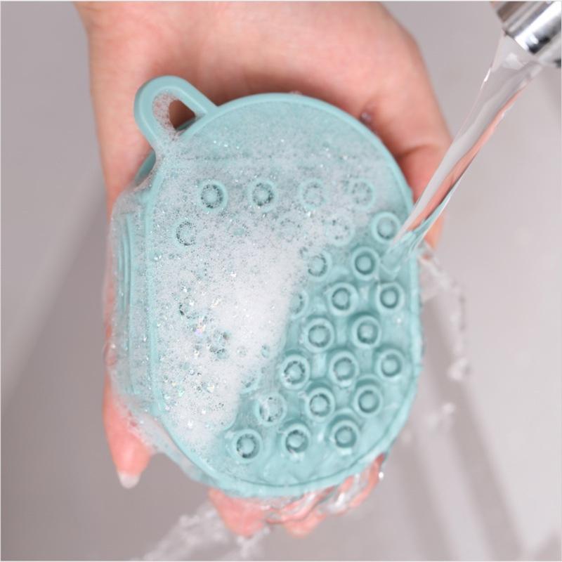 Soft Rubber Bath Towel Gloves Rubbing Mud Decontamination Bath Brush Bathroom Bathing Back Massage Brush Household Bath Gloves