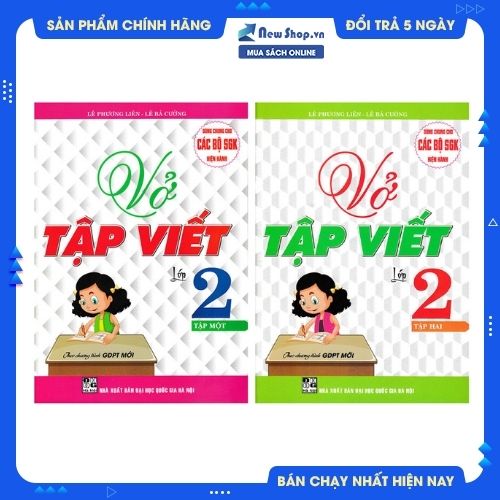 COMBO VỞ TẬP VIẾT LỚP 2 - TẬP 1+2