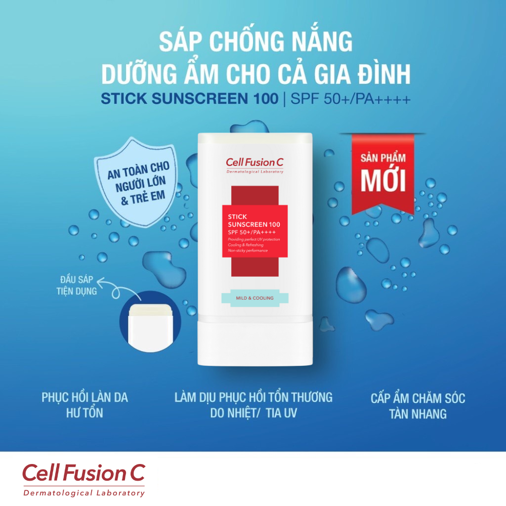 Sáp Chống Nắng Dạng Thỏi Cho Mọi Loại Da Cell Fusion C Stick Sunscreen 100 SPF 50+/PA++++ (19g)