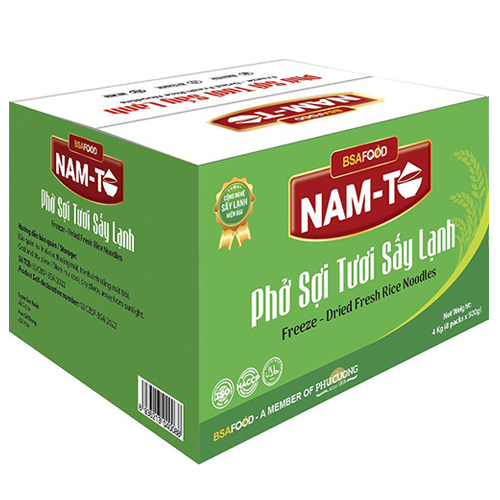 Phở Sợi Tươi Sấy Lạnh Nam Tô (Thùng 4 kg)