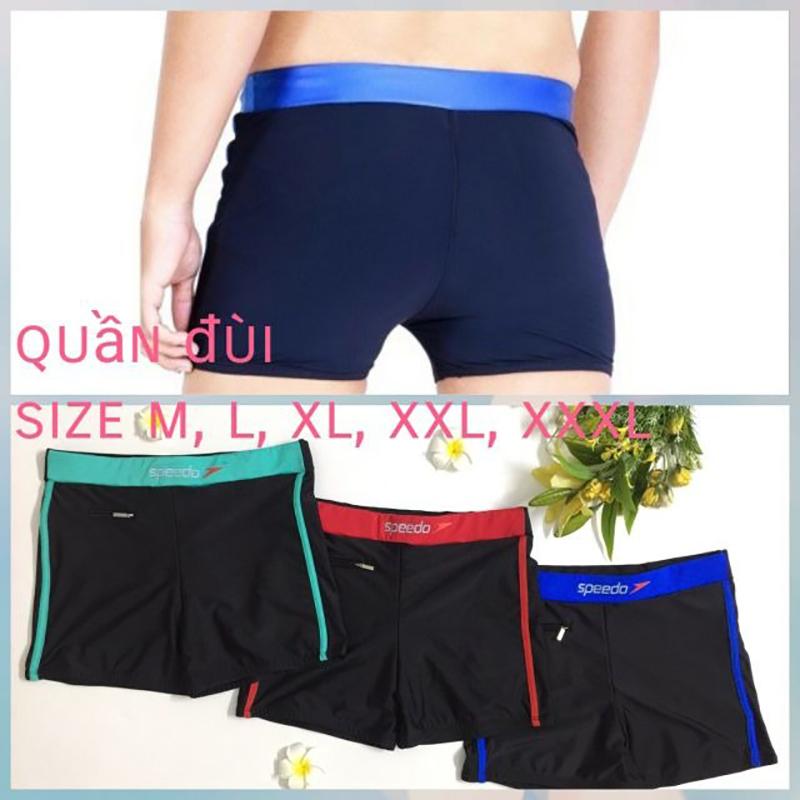 Quần bơi nam Speedo dạng đùi thun lạnh mềm mại co giãn 4 chiều thoải mái vận động phong cách thể thao đẹp mắt nam tính đi biển| QN004