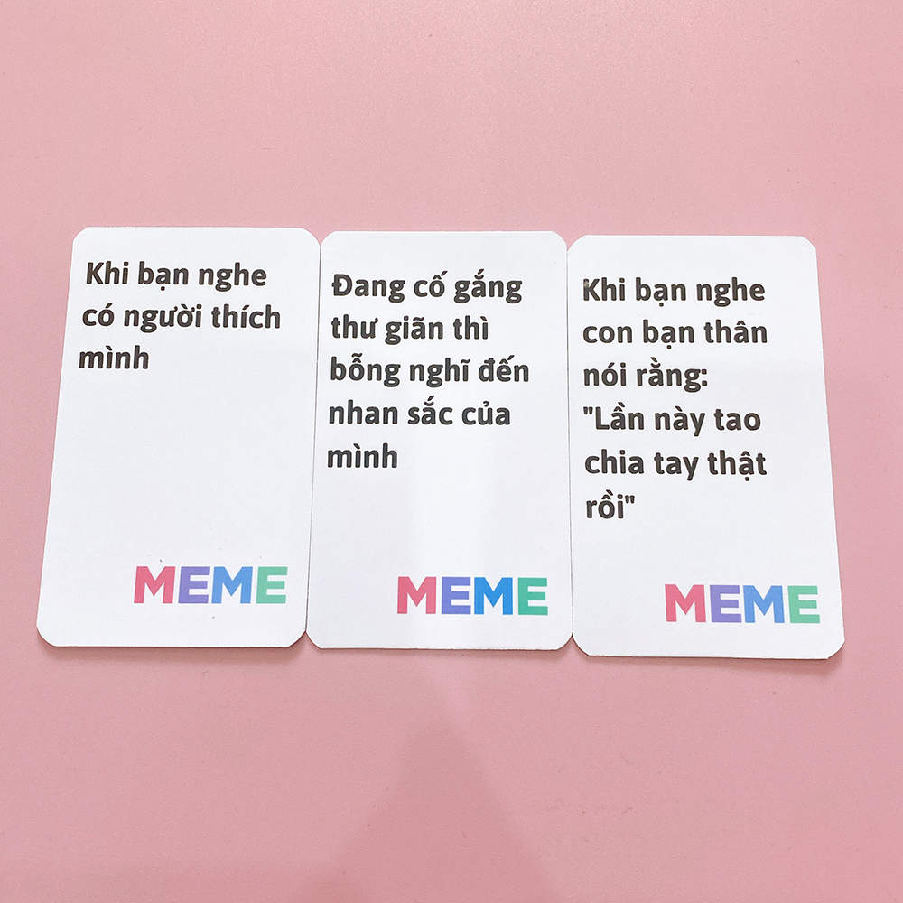 Bộ Bài Meme 70 Lá Drinking Game Uống Bia Tụ Tập Cùng Bạn Bè What Do You Meme Việt Hóa Siêu Hài