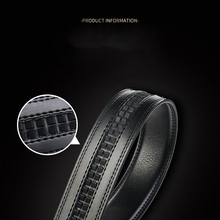 Leather Belt Double-sided Leather Belt Simple