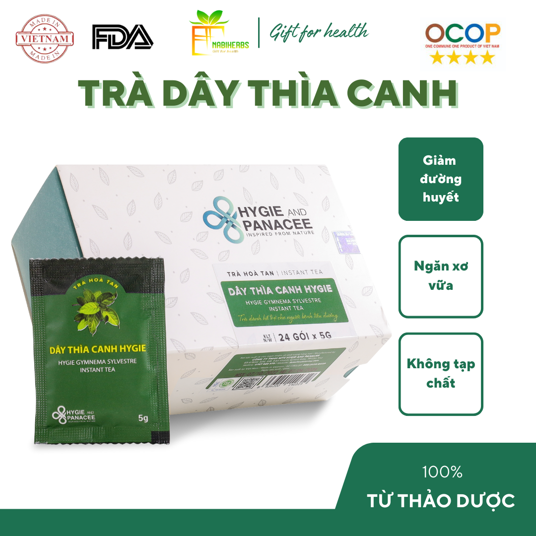 Trà Dây Thìa Canh Hygie - Dành cho người tiểu đường - béo phì - cao huyết áp