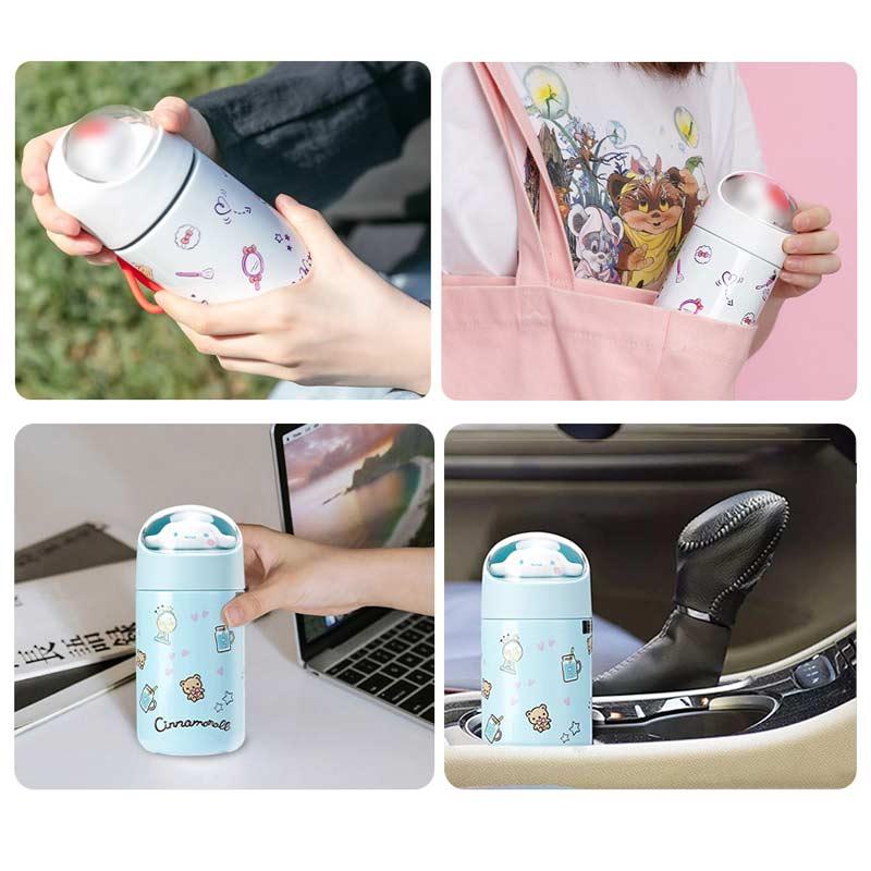 Đồng Hồ Nam Dây Thép Không Gỉ Hoạt Hình Bình Giữ Nhiệt Chân Không 280ML Dễ Thương Trà Cà Phê Sữa Trẻ Em Nước Di Động Cách Nhiệt Giữ Nhiệt