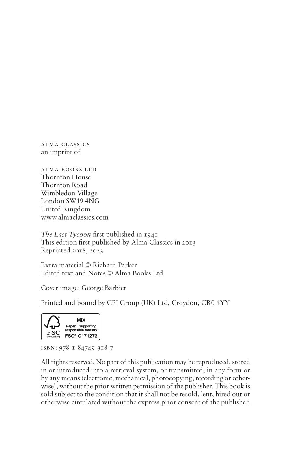 Sách ngoại văn: The Last Tycoon
