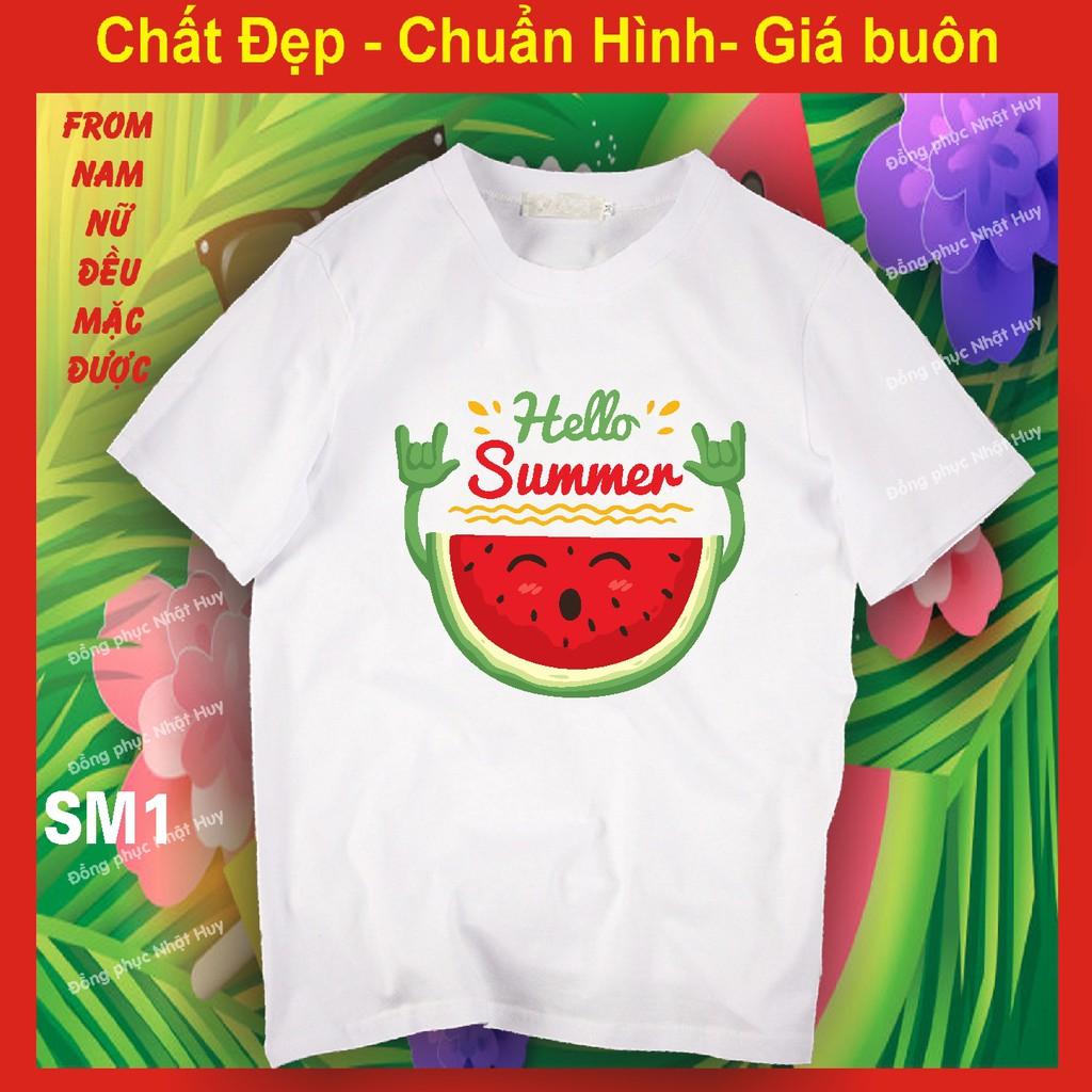 Áo đi biển SM28,du lịch,chơi,nhómhello summer ,nhóm, thun, ĐỒNG PHỤC