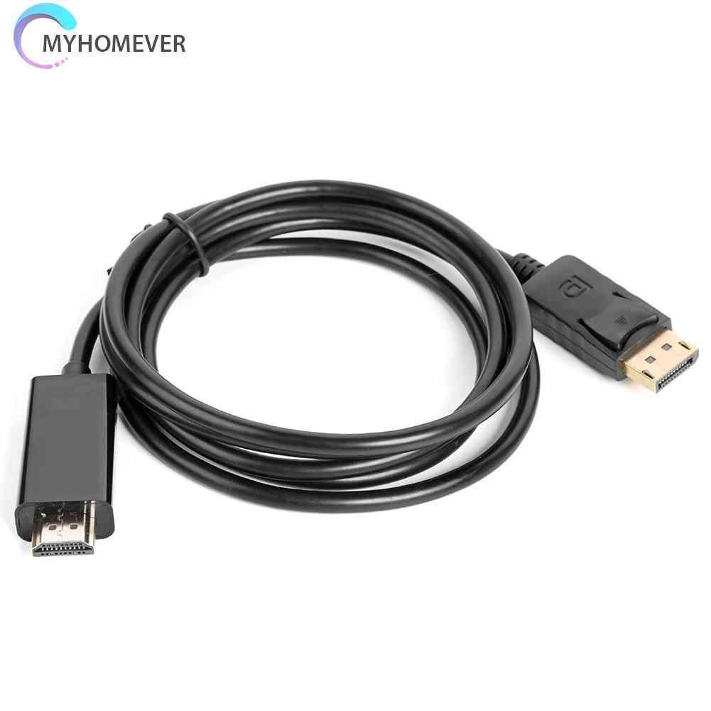 Cáp ChuyểN ĐổI 1.8m Mạ VàNg 1080P DP Sang HDMI-com