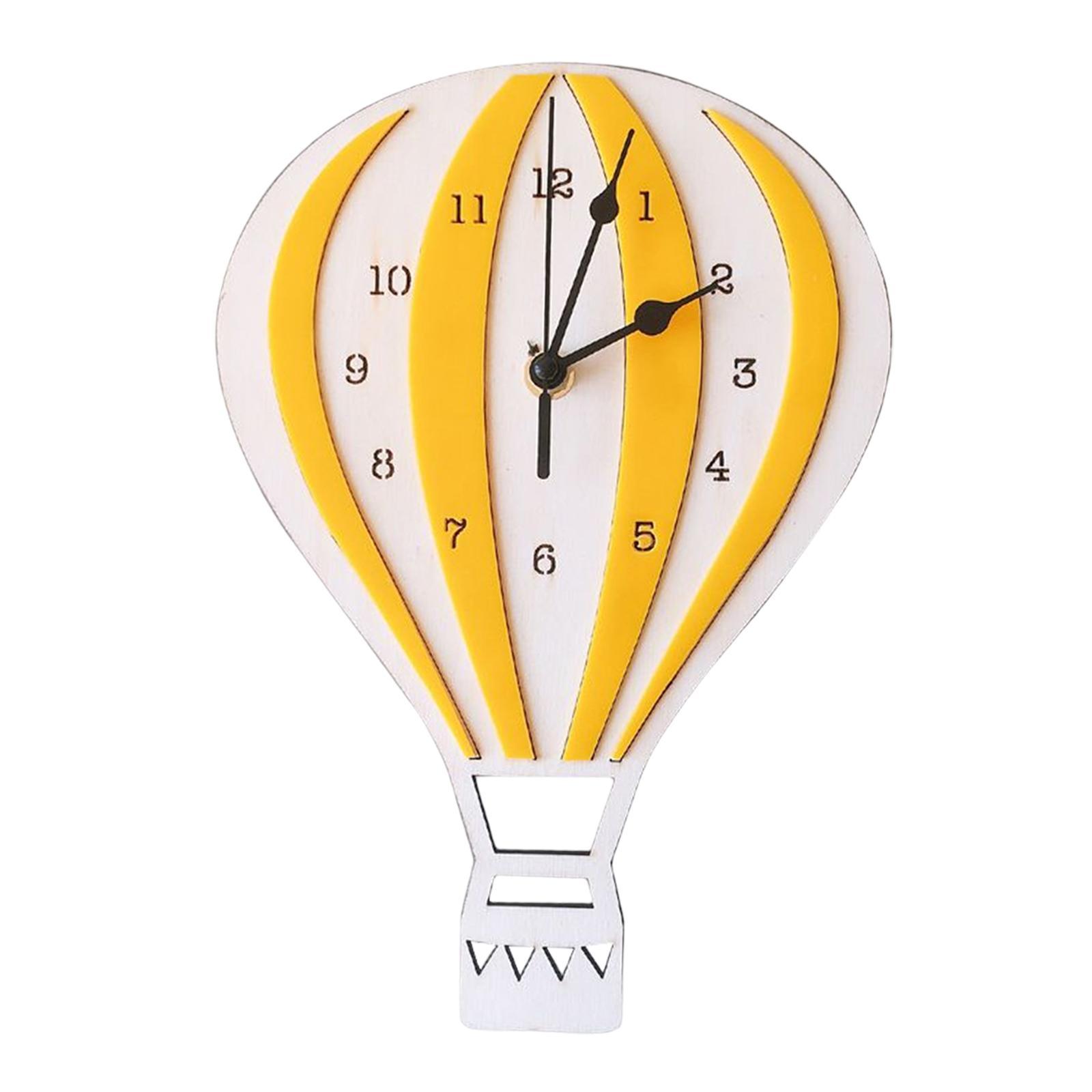 Cartoon Wall Clock Non Ticking Nordic Style for Dining Room Home Restaurant