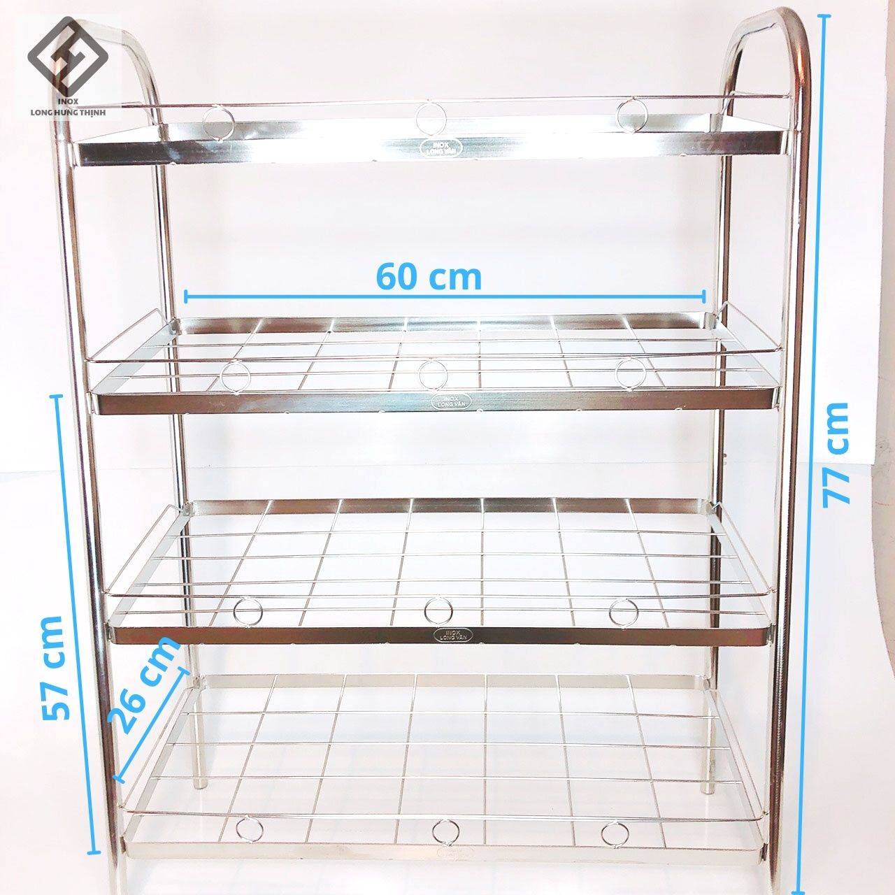 Kệ giày dép INOX 3/4/5 tầng, chất liệu INOX ĐẶC cao cấp sáng bóng, thiết kế hiện đại, kệ dựng giày, dép tiện lợi