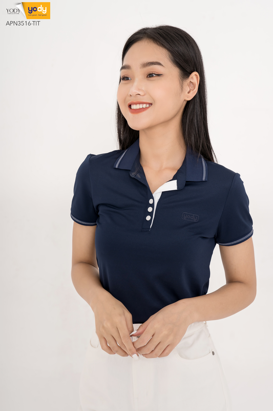 Áo Thun Polo Nữ YODY Chất Liệu Coolmax Lacoste Mền Mịn Và Thấm Hút Tốt - APN3516