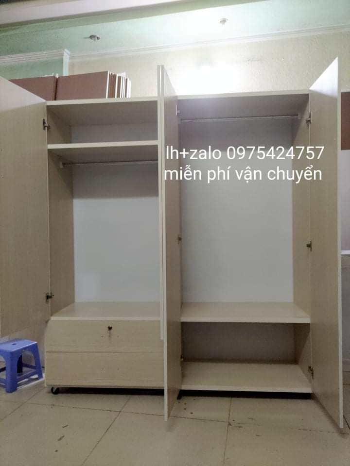 Tủ nhựa đài loan 4 cánh phối màu