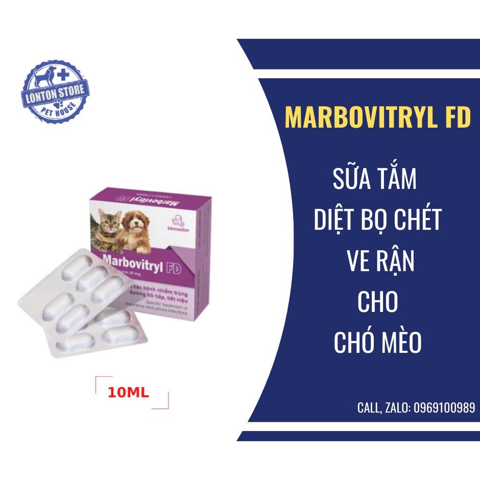 VEMEDIM Marbovitryl FD Không còn nhiễm trùng, đường hô hấp, tiết niệu trên chó, mèo