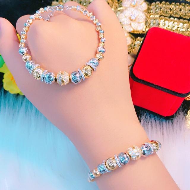 Vòng tay bi mạ 3 màu. RCLN