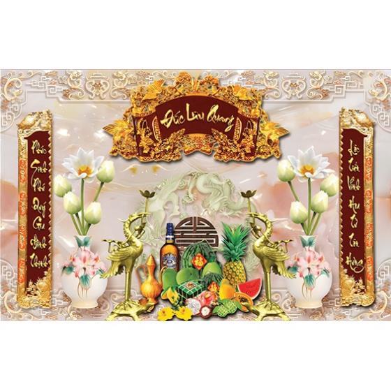 Tranh mâm ngủ quả thờ, tranh canvas hình thờ cao cấp nhiều mẫu
