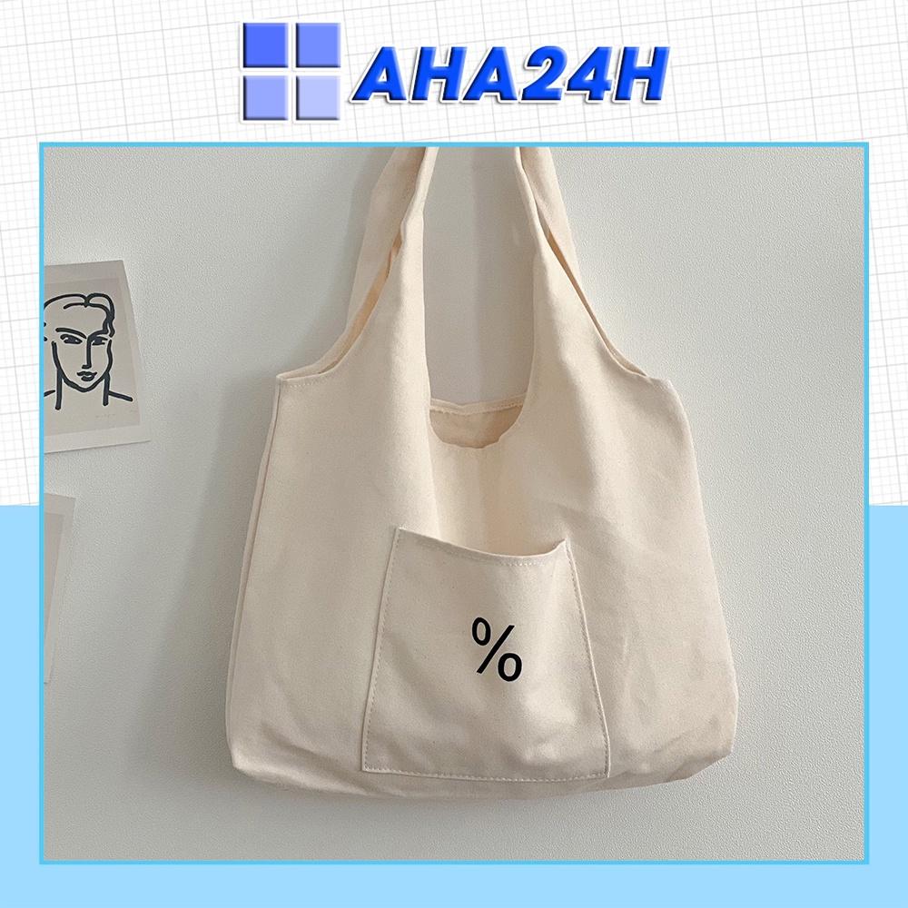 Túi tote vải Canvas túi nhỏ phong cách đi học đi chời hàn quốc giá rẻ in % AH1603