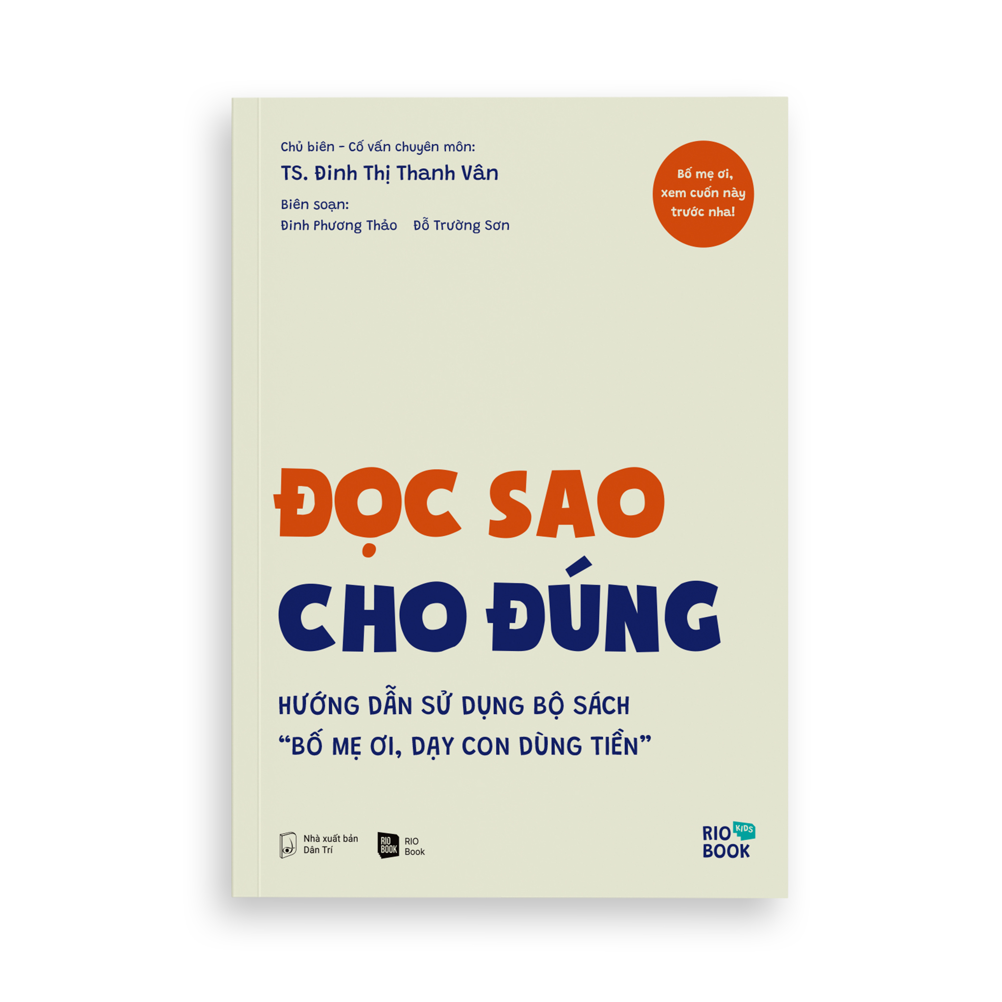 Bộ sách RIO Book KIDS: Bố mẹ ơi, dạy con dùng tiền
