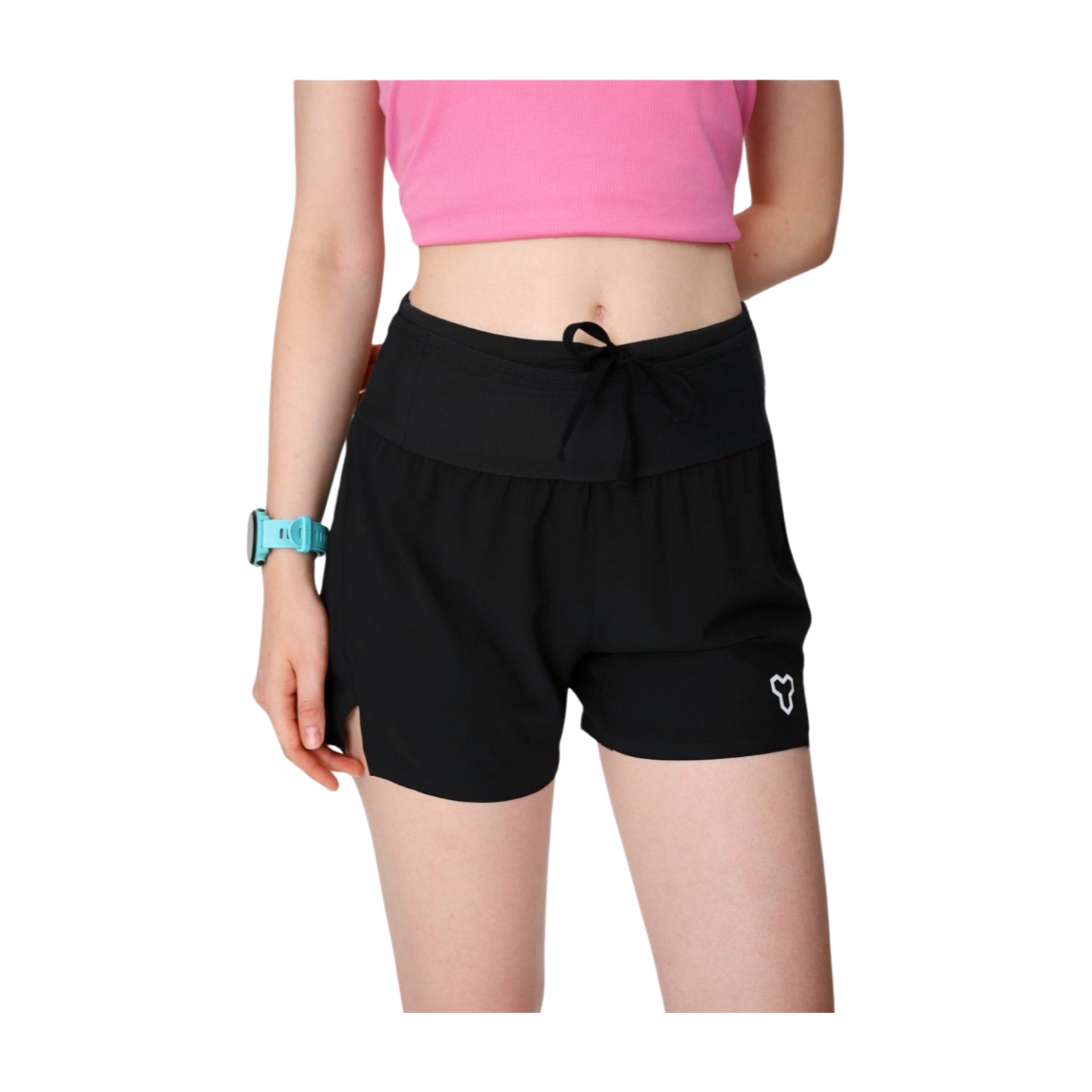 Quần Short Thể Thao Chạy Bộ Nữ Đa Năng MOTIVE WM SHORT BELT - Màu Đen