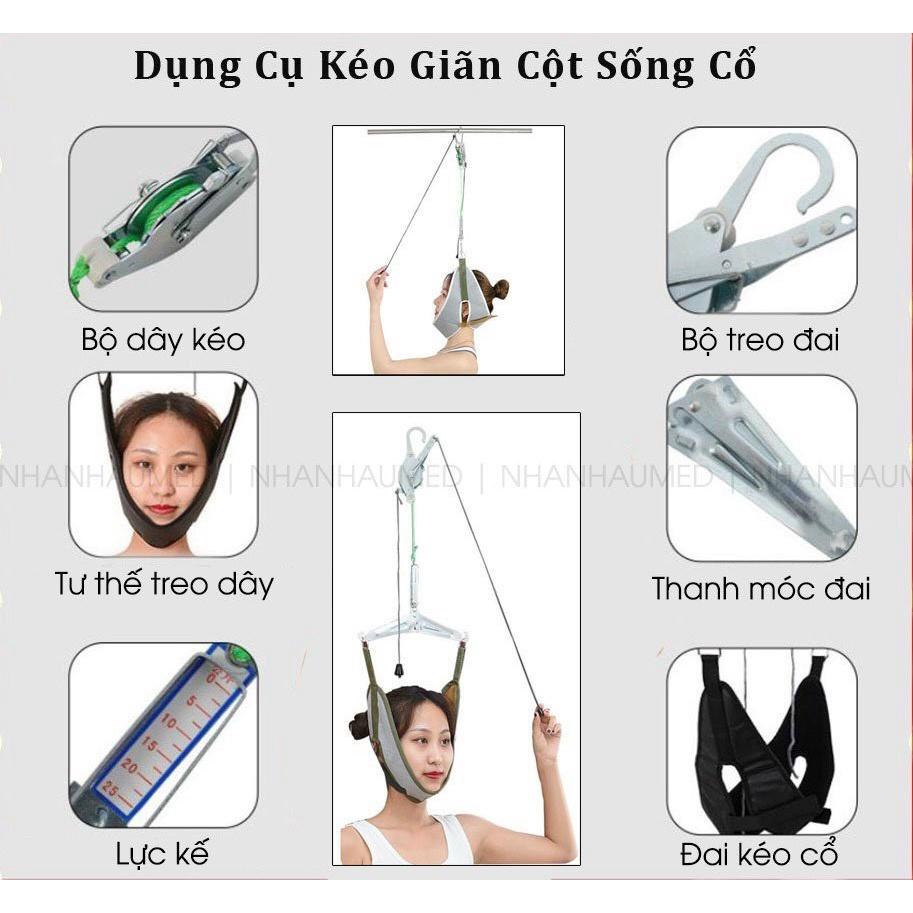 Bộ Dụng Cụ Kéo Dãn Đốt Sống Cổ - Bộ Dụng Cụ Vật Lý Trị Liệu Kéo Dãn Đốt Sống Cổ