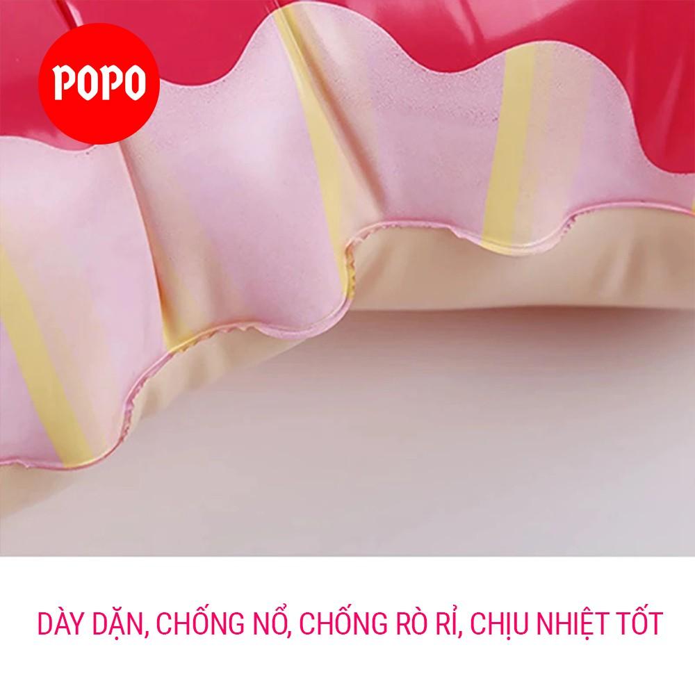 Phao bơi bơm hơi bánh donut chất liệu dầy dặn, hoa văn đẹp mắt, kích cỡ đa dạng phù hợp mọi lứa tuổi SPORTY