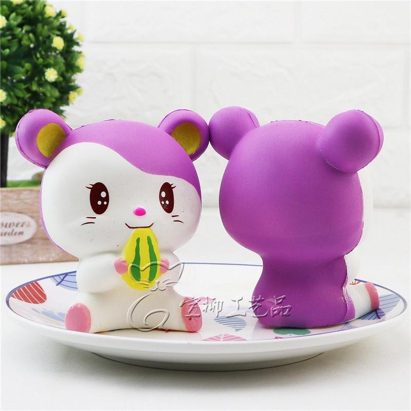 Squishy Lớn JUMBO chuột sóc ôm hạt dẻ Đồ Chơi Xốp Giảm Stress Hình mềm mịn dễ Thương đàn hồi Cho Bé