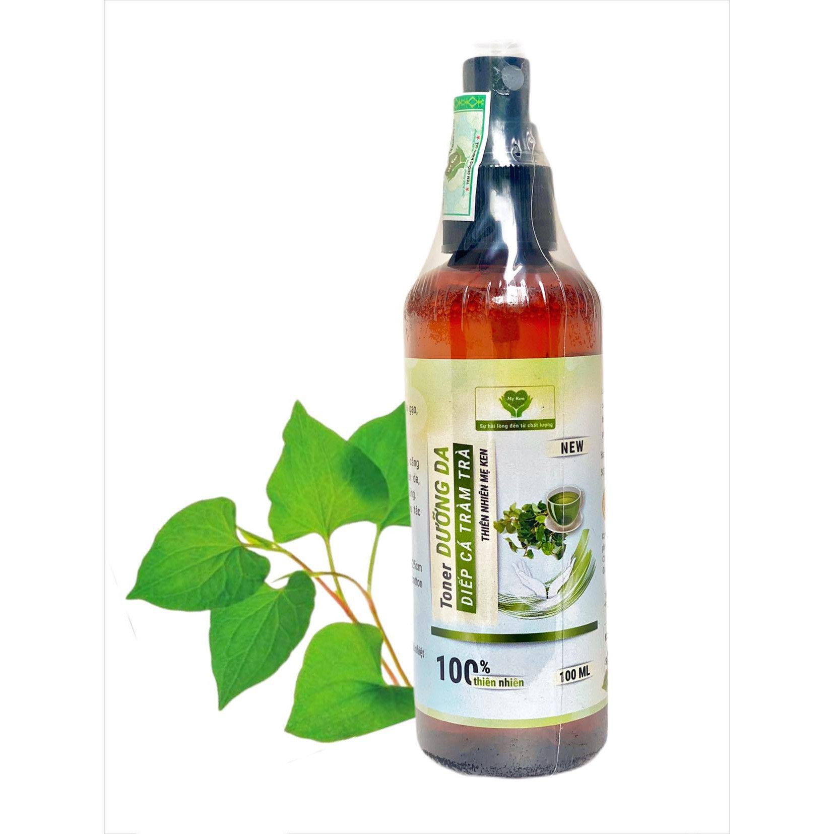 TONER DƯỠNG DA DIẾP CÁ TRÀM TRÀ THIÊN NHIÊN MẸ KEN 100ML - giảm viêm mụn. mờ thâm mụn