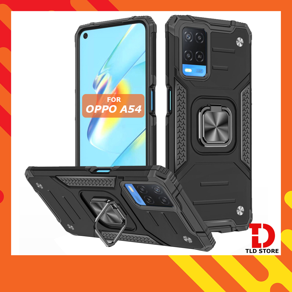 Ốp lưng cho Oppo A54 CPH2239 chống sốc Kemeng kèm nhẫn xoay