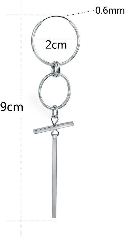 Bông tai chữ thập BTS V Kim Tae-hyung 1 đôi