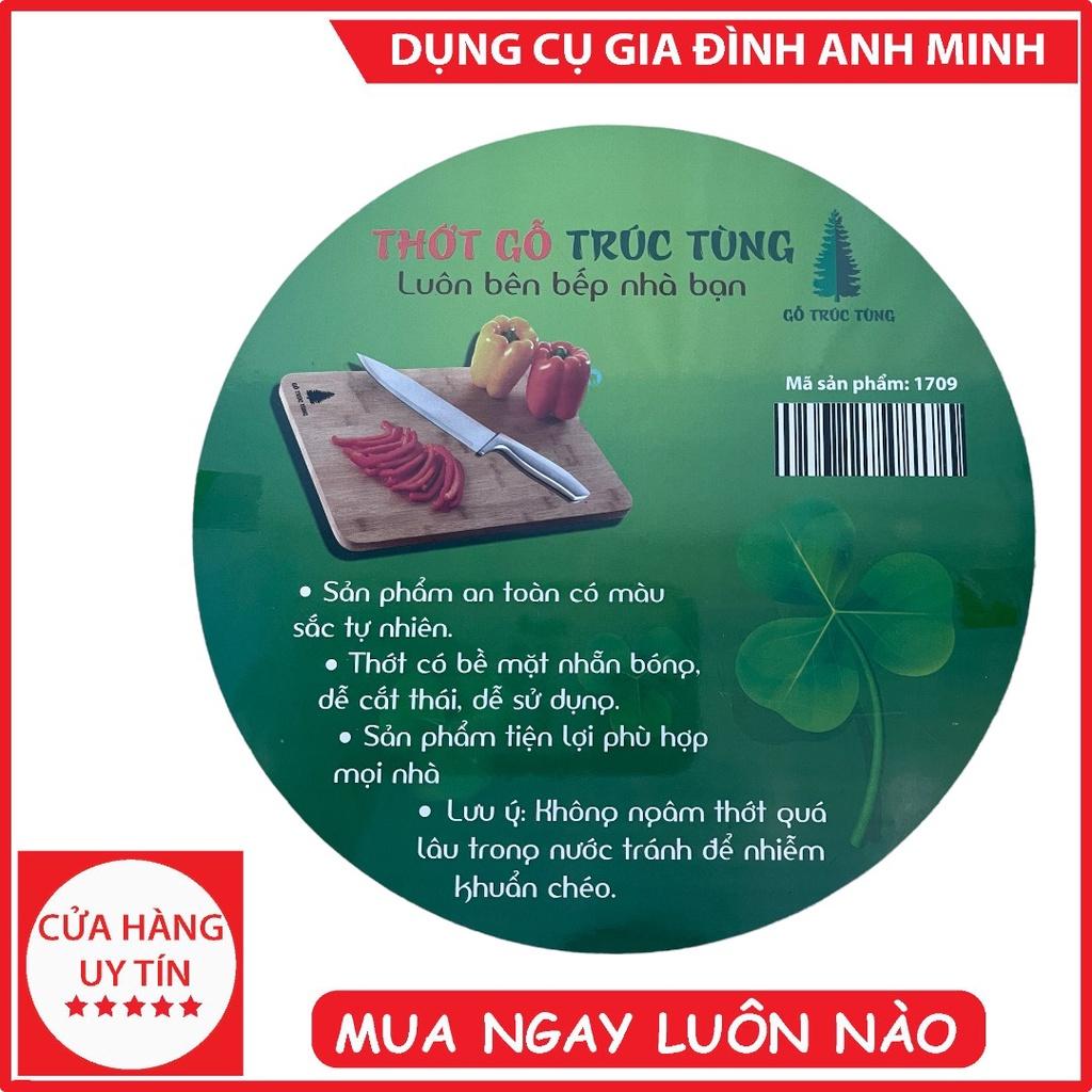 Thớt gỗ Trúc Tùng cao cấp không lên men, mối, mọt đảm bảo an toàn khi sử dụng