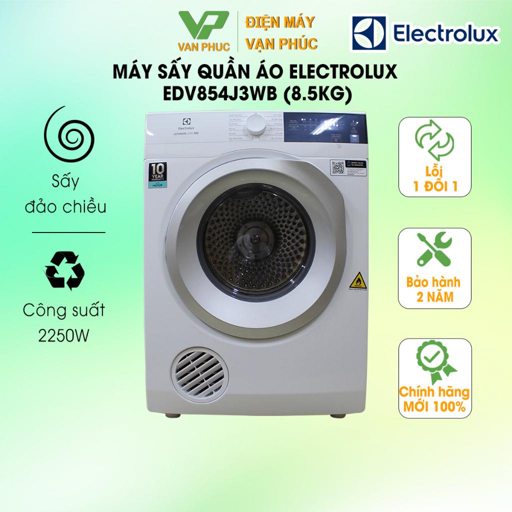 Máy sấy quần áo Electrolux EDV854J3WB (8.5kg) -Hàng Chính hãng bảo hành 24 tháng