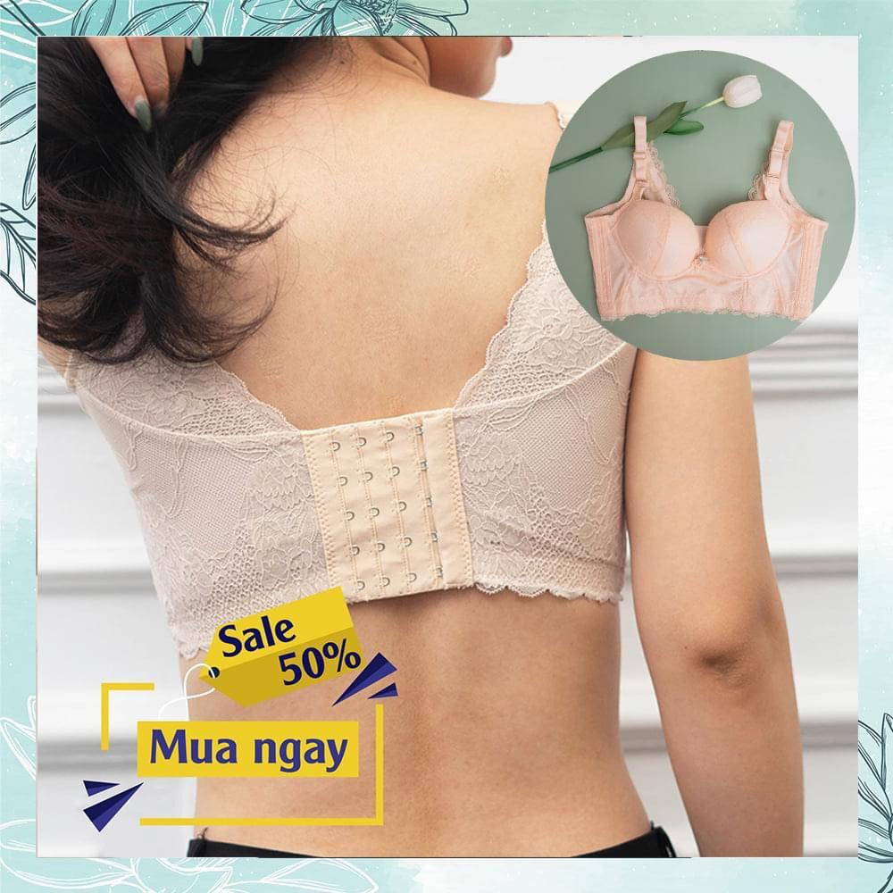 Áo bra corset cao cấp - Áo lót định hình bản to che mỡ lưng, mỡ nách, mút dày phù hợp cho cô nàng ngực nhỏ